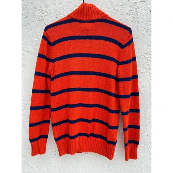 Ralph Lauren Boys Pullover Long Sleeve Quarter Zip Turtle Neck Sweater L 14-16 - Picture 2 of 6